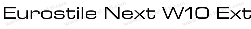 Eurostile Next W10 Ext Bold字体转换